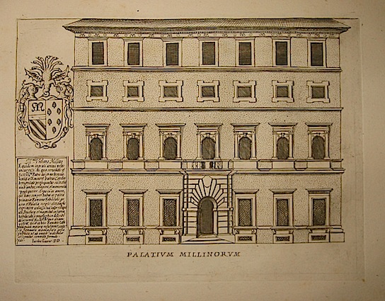 Anonimo Palatium Millinorum 1773 Roma, presso Carlo Losi
